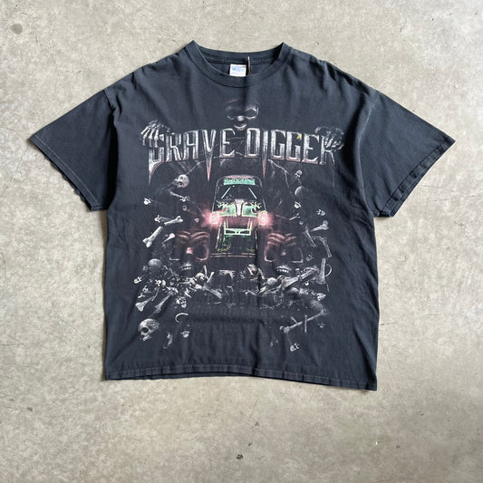 Vintage Grave Digger Skull & Bones Road Tee
