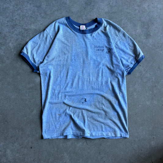 Vintage Colorado State University Ringer Tee