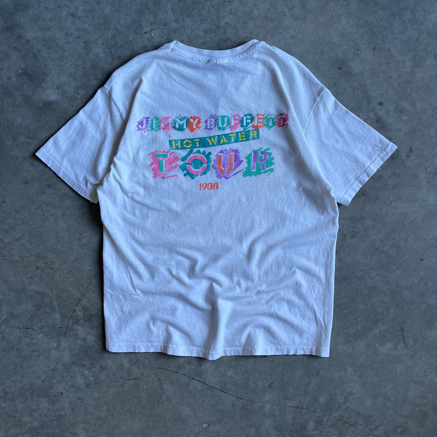 1988 Jimmy Buffett Hot Water Tour Tee