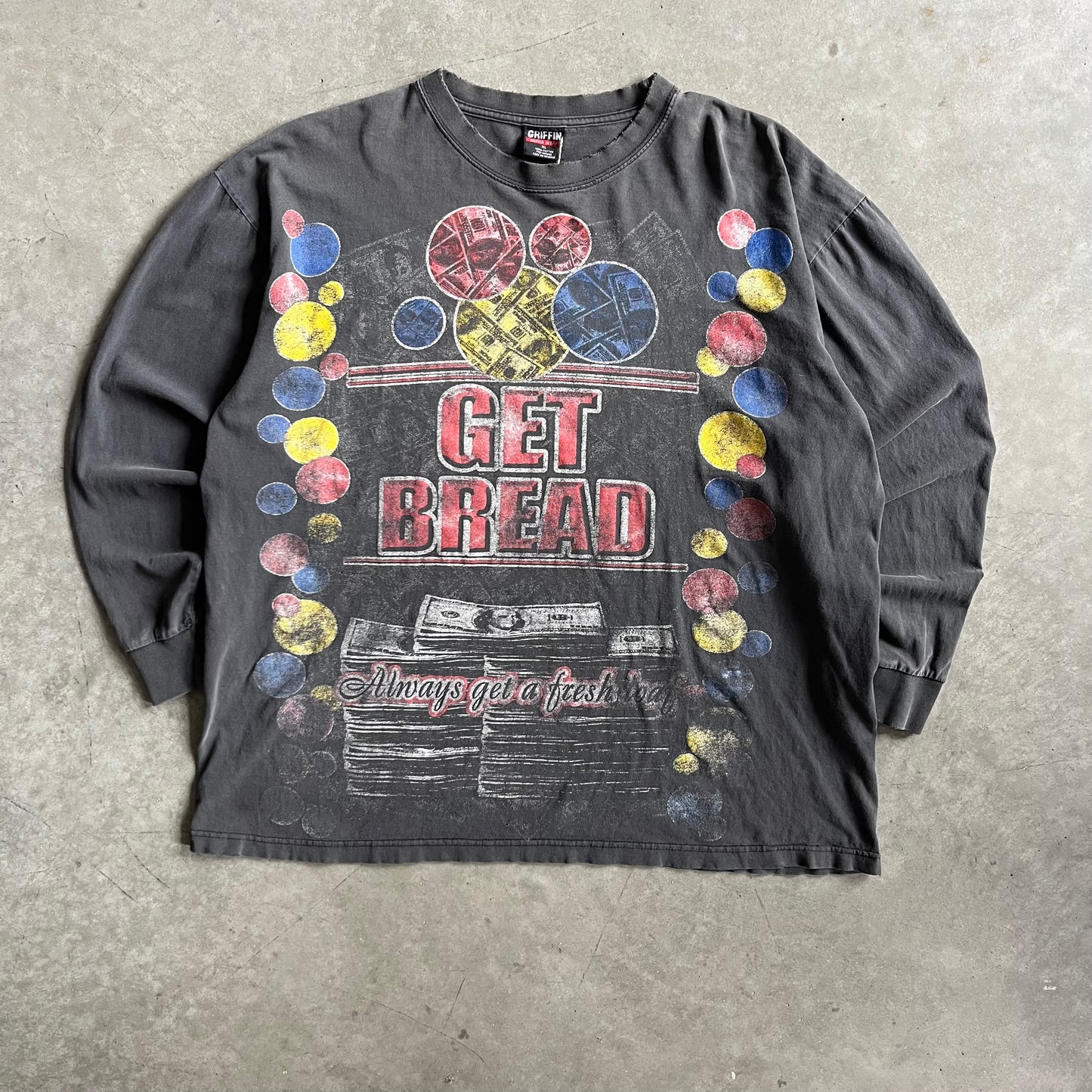 Vintage Wonder Bread ‘Get Bread’ Faded Boot L/S Tee