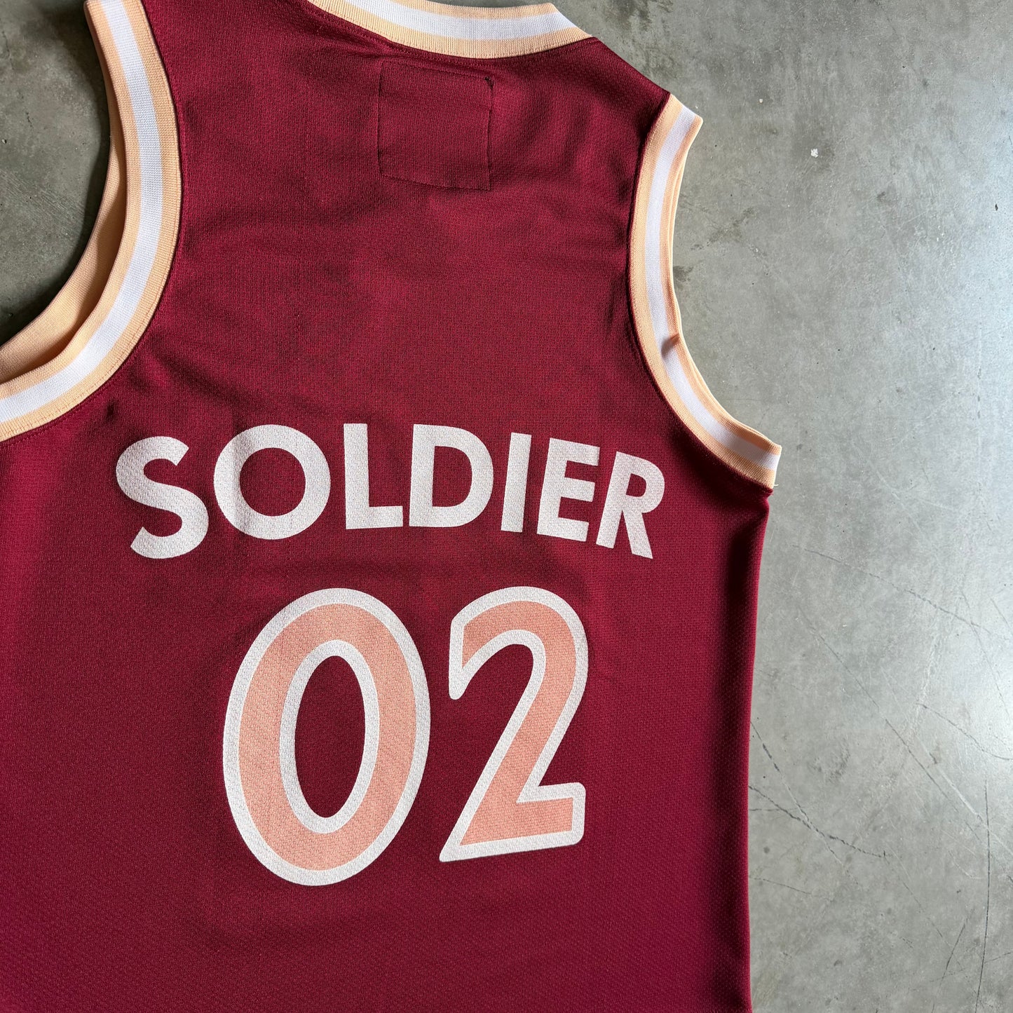Bape Soldier #02 Maroon Basketball Jersey