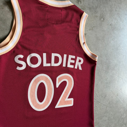 Bape Soldier #02 Maroon Basketball Jersey