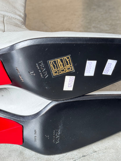 Prada FW98 Boots Powder Blue Deadstock EU 37/US 6.5 Archive