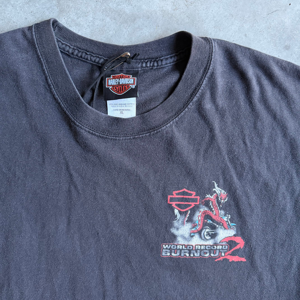 Harley Davidson Smoky Mountain World Record Burnout 2 Cut Off