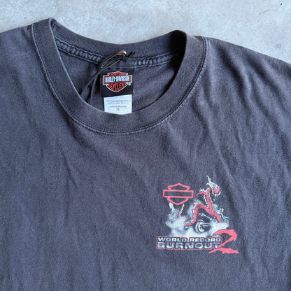 Harley Davidson Smoky Mountain World Record Burnout 2 Cut Off