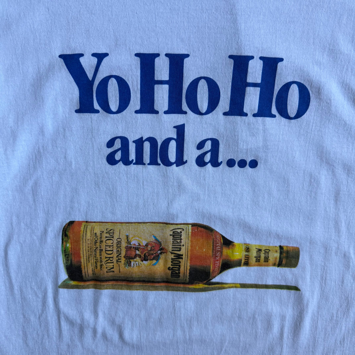 Vintage Captain Morgan “YoHoHo and a..” Quote & Bottle Tee
