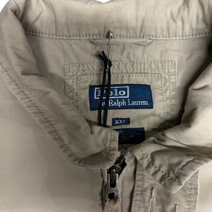 Vintage Polo Tan Zip-Up Harrington Jacket