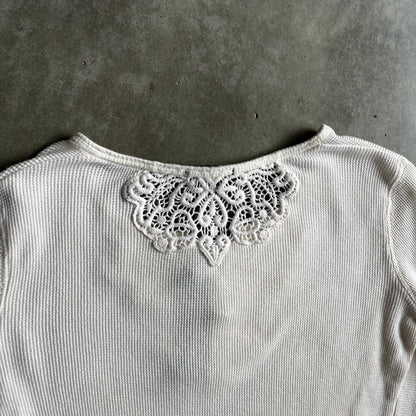Women’s Y2K Faded Glory Lace Thermal