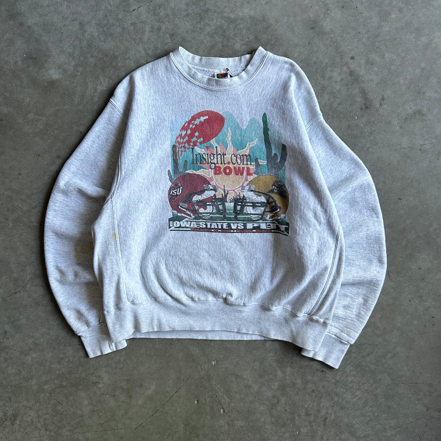Vintage Iowa State Vs Pitt ‘00 Insight Bowl Sweatshirt