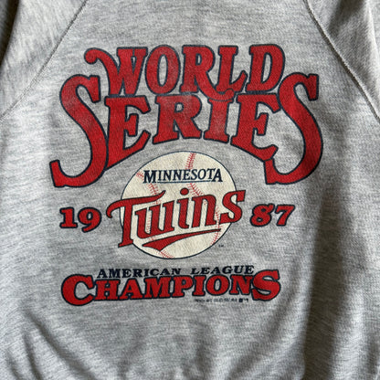 Vintage Minnesota Twins 1987 World Series Champs Raglan Sweatshirt