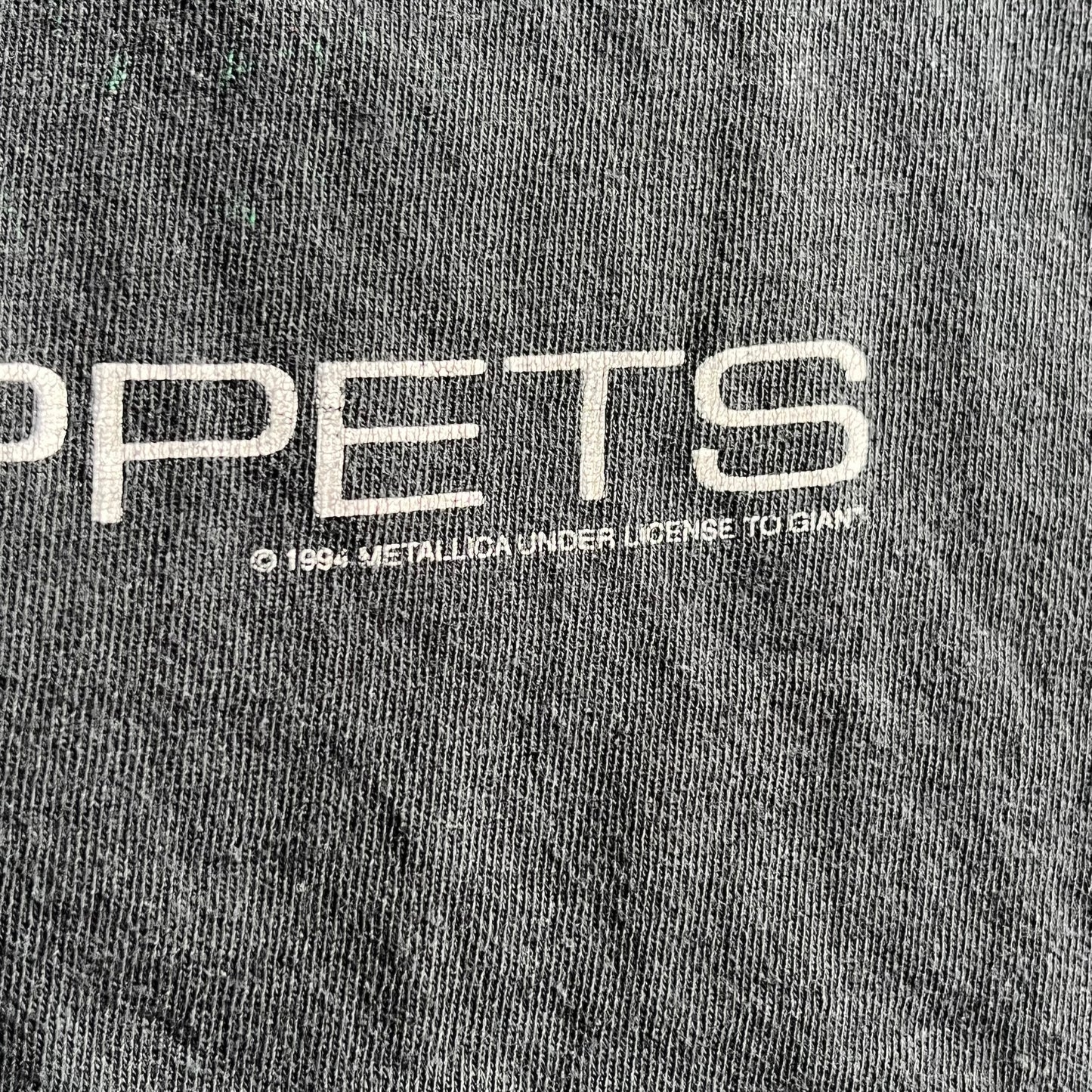 Vintage Metallica Master of Puppets Cemetery Tee