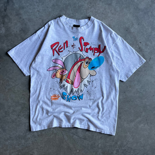 1991 The Ren & Stimpy Show Grey Tee
