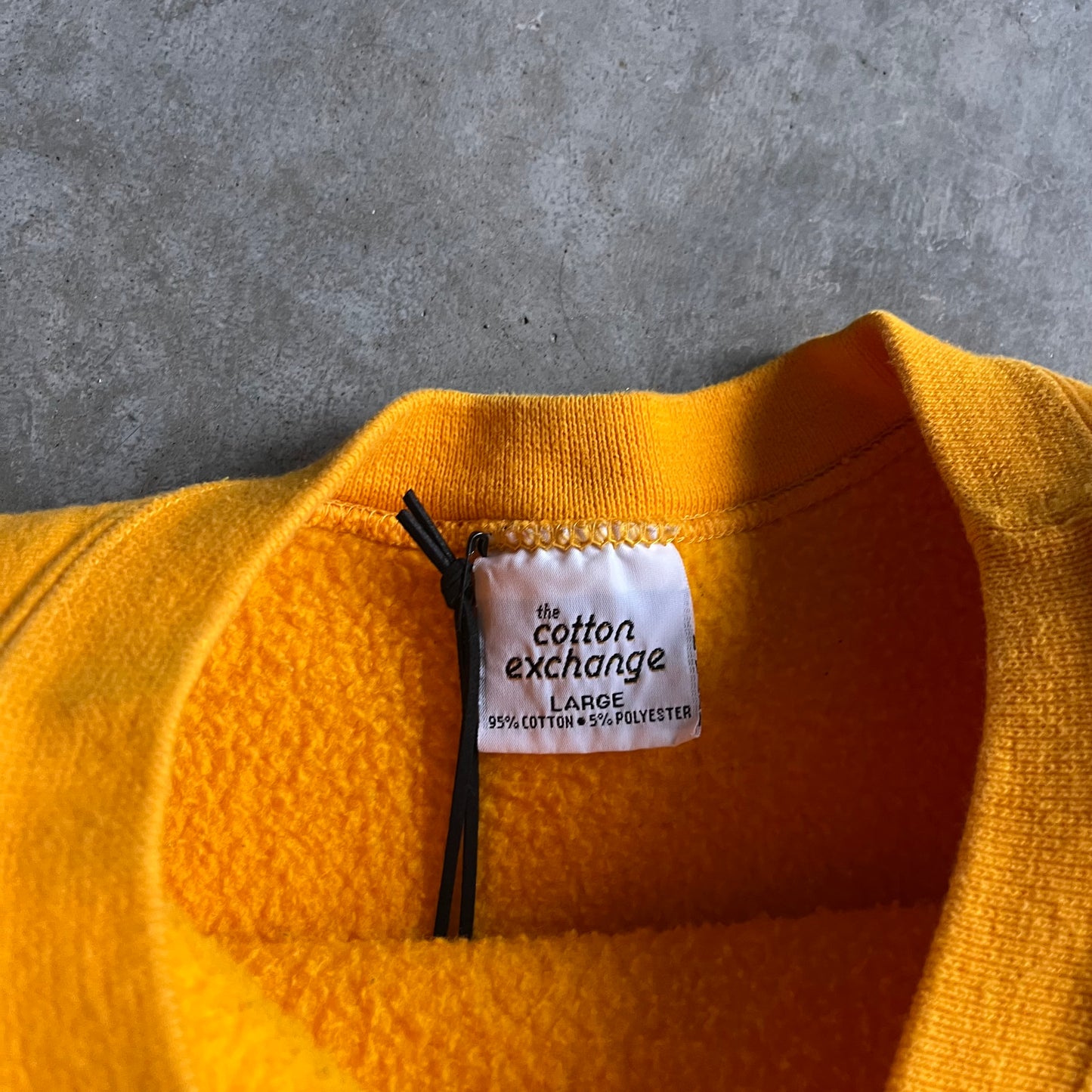 Vintage Iowa Hawkeyes #172 Cotton Exchange Yellow Crewneck