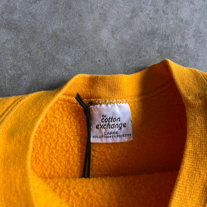 Vintage Iowa Hawkeyes #172 Cotton Exchange Yellow Crewneck