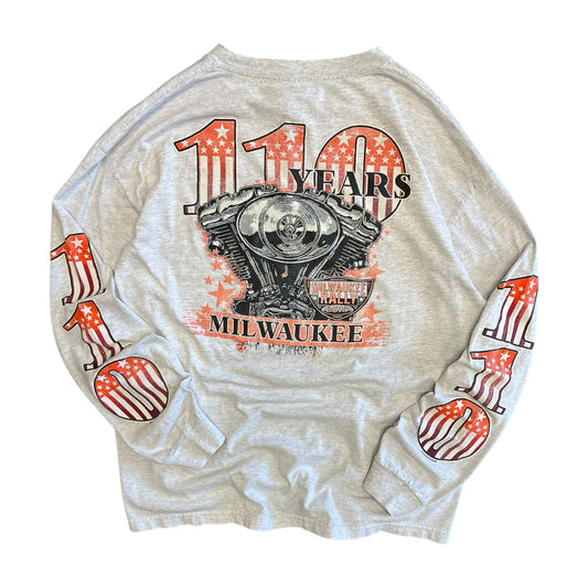 Y2K Milwaukee Rally 110 Years Longsleeve Print