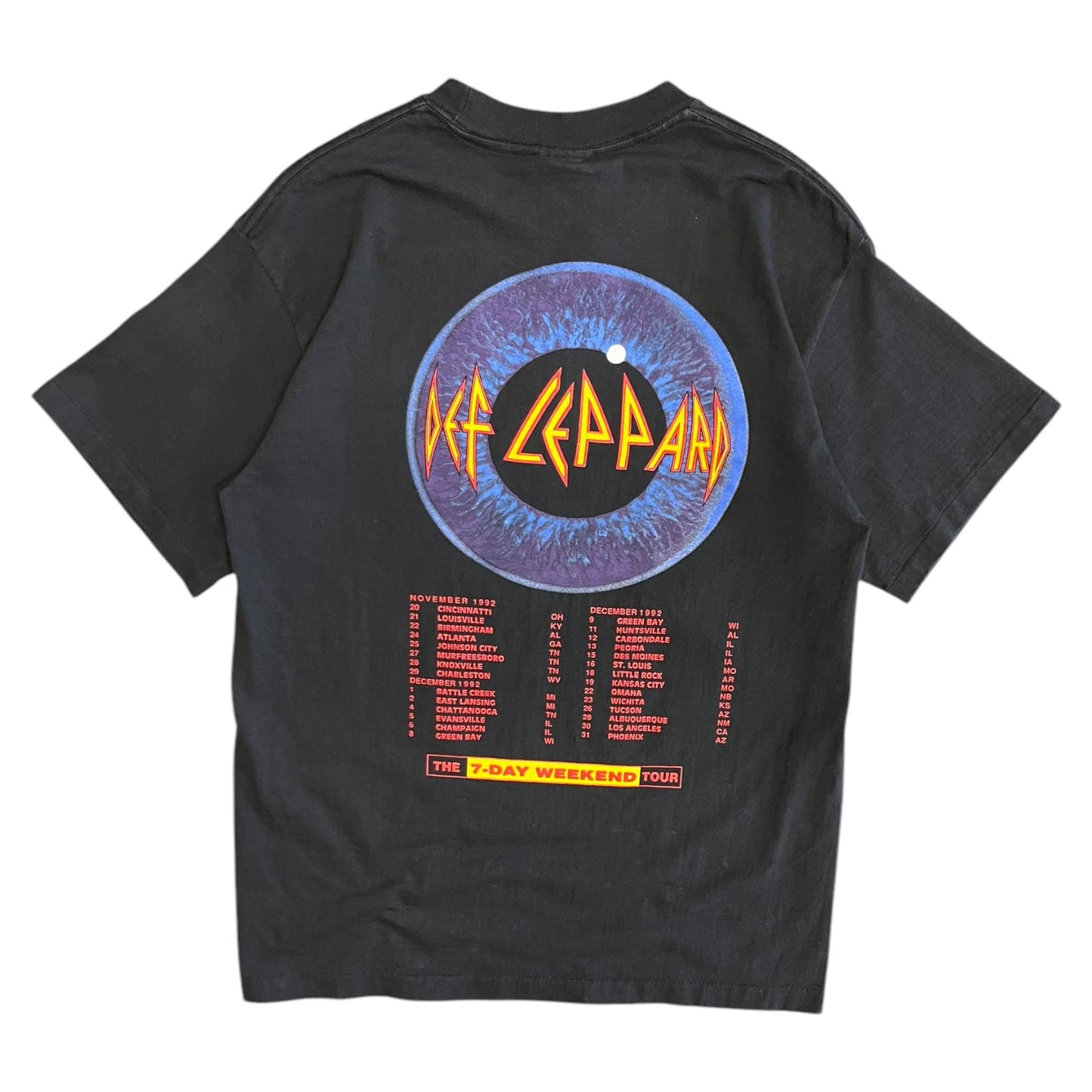 Vintage Def Leppard 7-Day Weekend Tour T Shirt