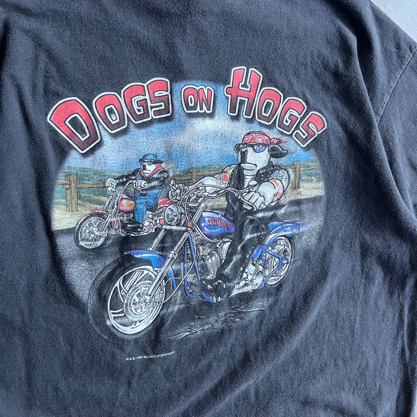Vintage Big Dogs “Dogs On Hogs” Motorcycle Tee