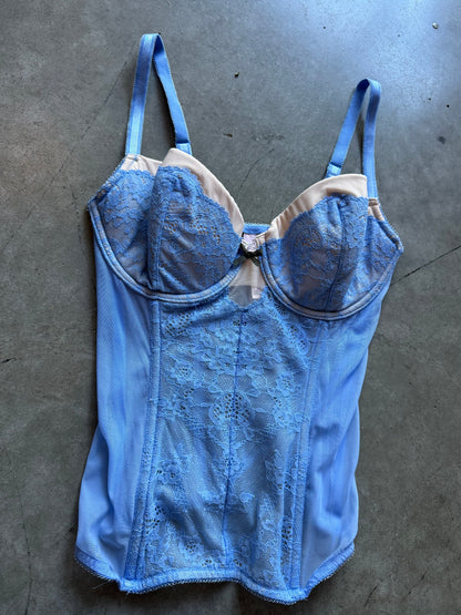 Women’s Victoria Secret Blue Lace Corset Top