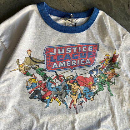 Y2K Justice League America Ringer Tee