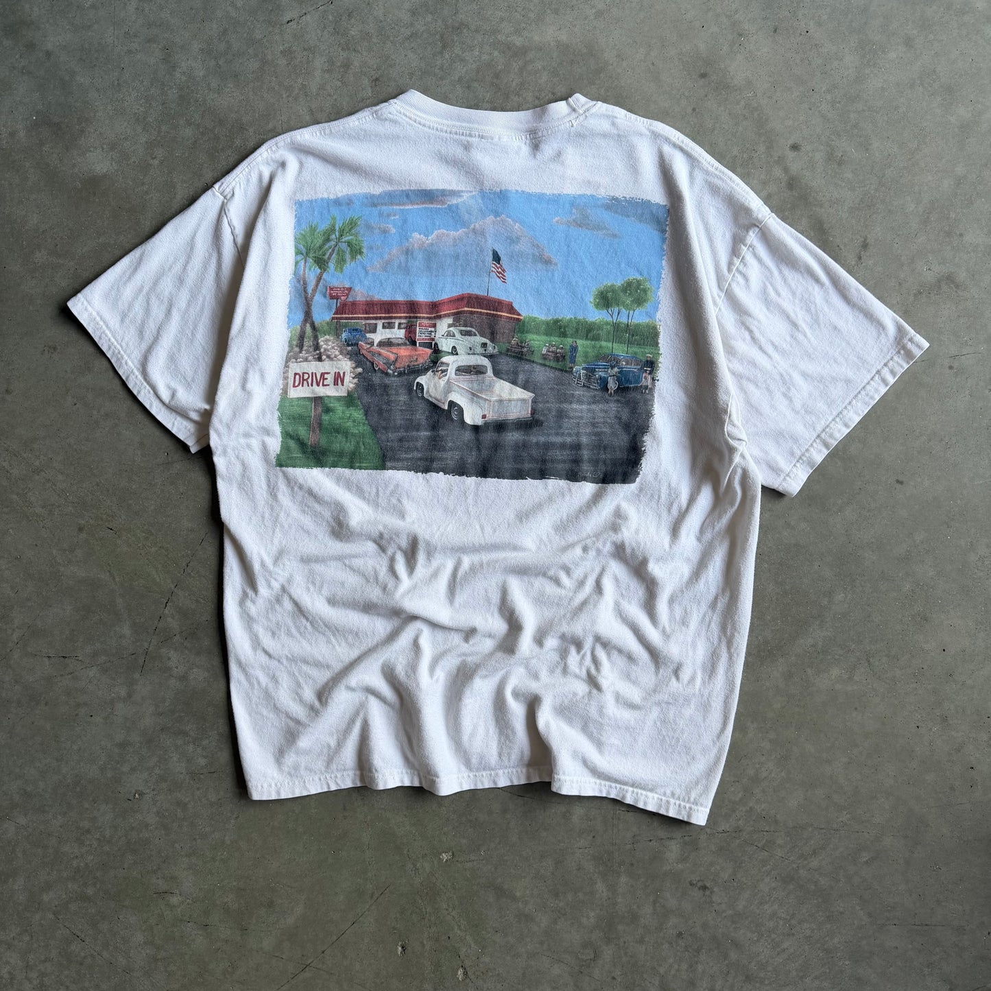 Y2K In-N-Out Drive-Thru Scene Tee