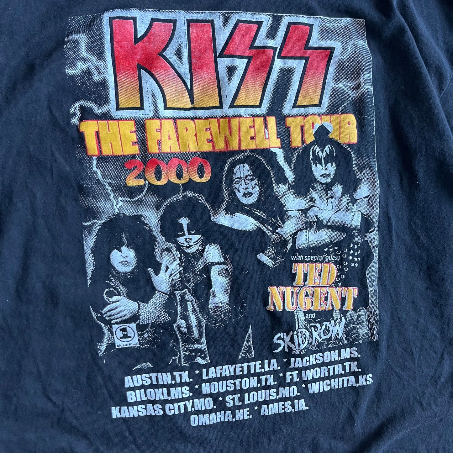 Vintage KISS 2000 Farewell Bootleg Tour T Shirt