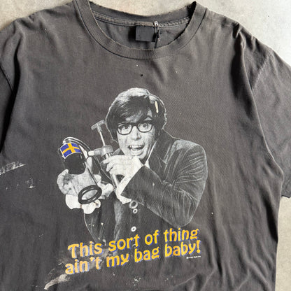 Vintage Faded & Paint Austin Powers ‘Ain’t My Bag Baby’ Pump T Shirt