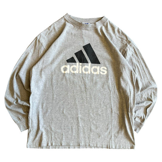 Y2K Adidas Logo Grey Longsleeve