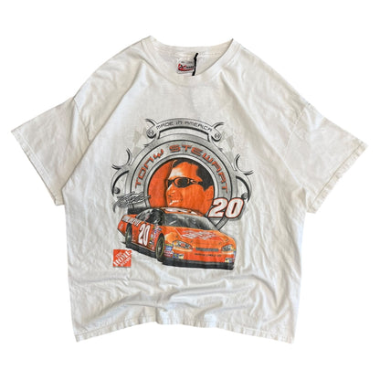 Y2K Tony Stewart Oakley Nascar White Tee