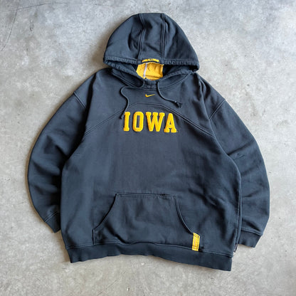 Vintage Iowa Hawkeyes Chenille Nike Center Swoosh Hoodie