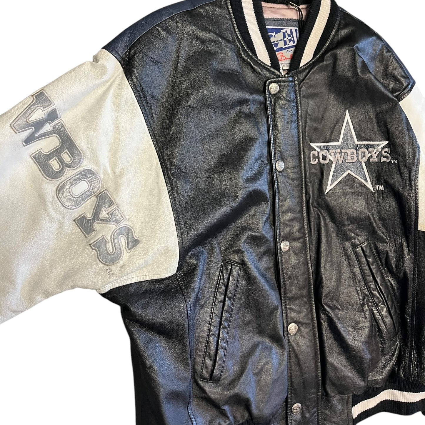 Vintage Dallas Cowboys Carl Banks Leather Jacket