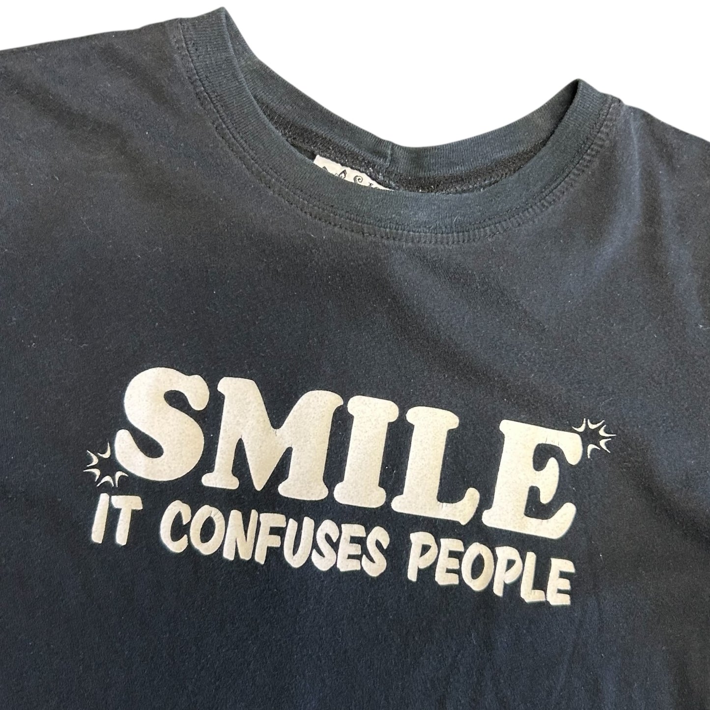 Y2K Women’s Smile It Confuses People Baby Tee