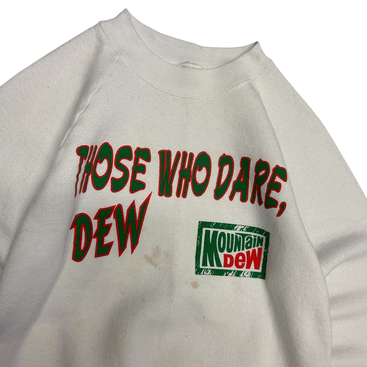 Vintage ‘Those Who Dare, Dew’ White Sweatshirt