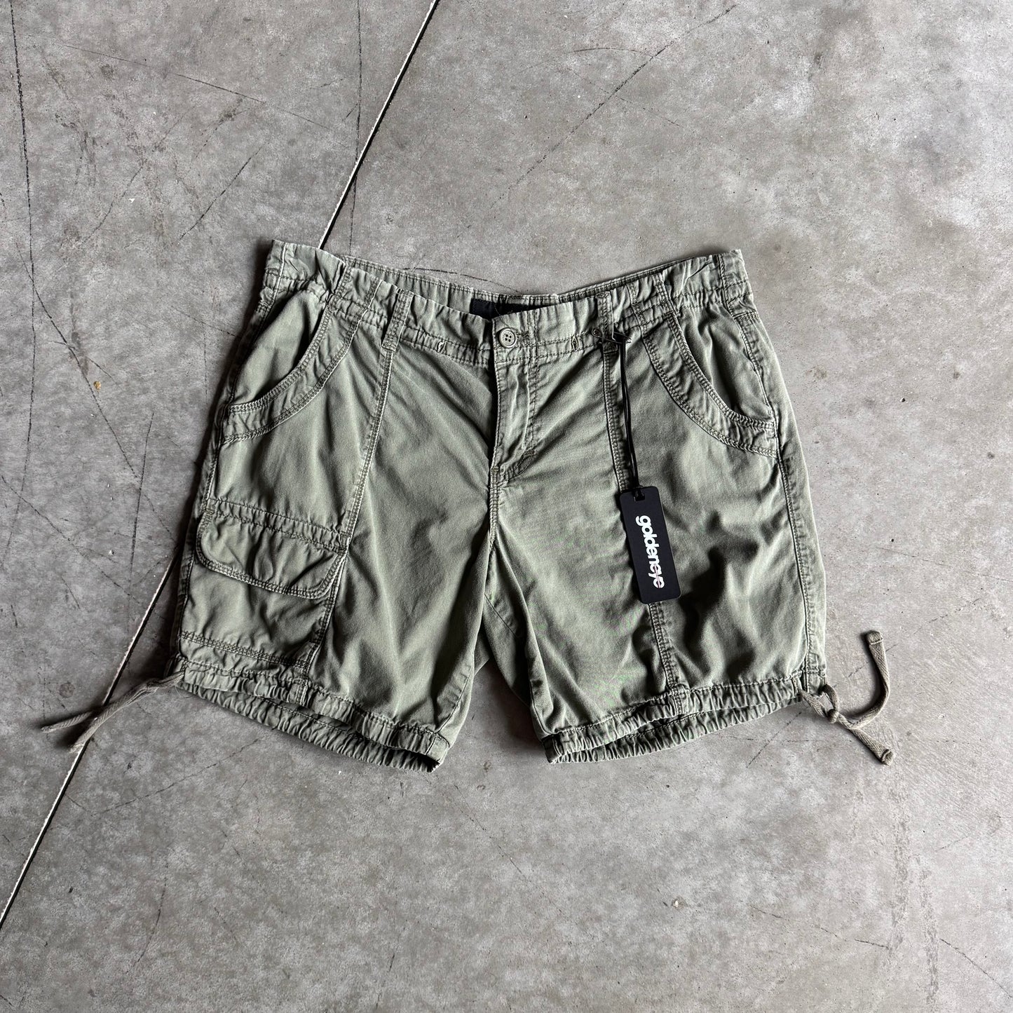 Women’s Y2K Calvin Klein Green Cargo Shorts