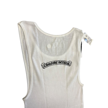 Chrome Hearts White Neck Print Tank Top