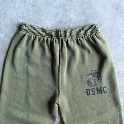Y2K USMC Eagle Crest Army Green Sweatpants