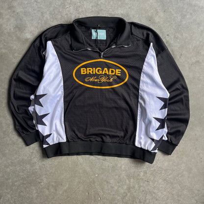 Brigade New York Mesh Motocross Quarter Zip Black