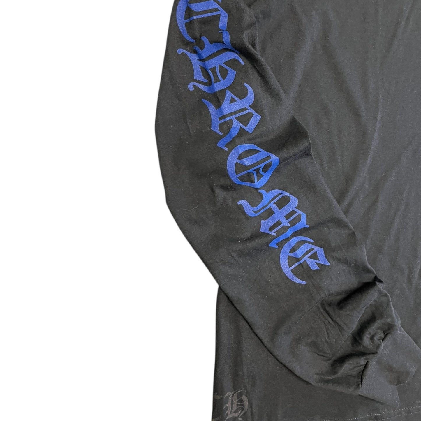 Chrome Hearts Spell Out Longsleeve Pocket Tee BLK/Blue