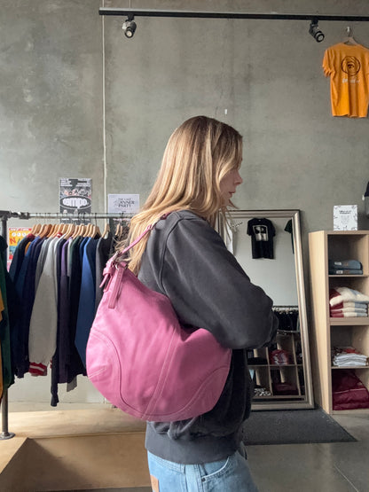 Y2K Coach Rare Barbie Pink Large Hobo Shoulder Bag Mint Condition