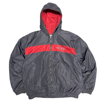 Vintage Nike Black & Red Zip-Up Windbreaker Coat