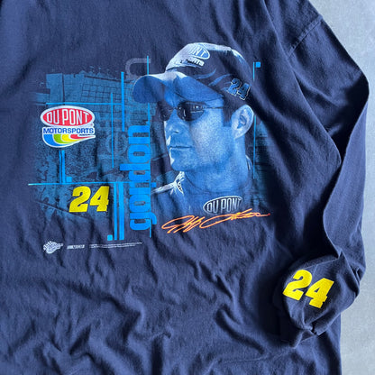 Vintage Jeff Gordon Du Pont Racing Long Sleeve Tee