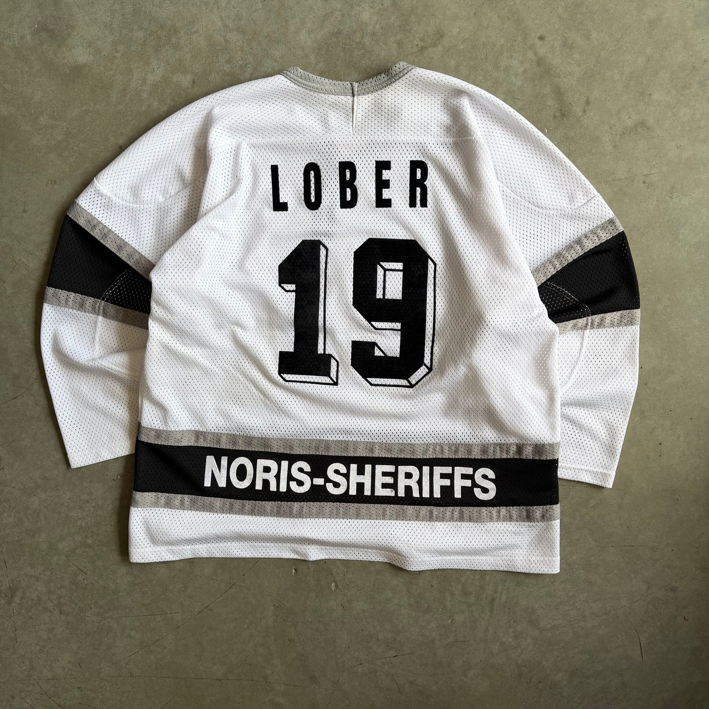 Y2K Kaiser Noris-Sheriffs #19 Lober Hockey Jersey