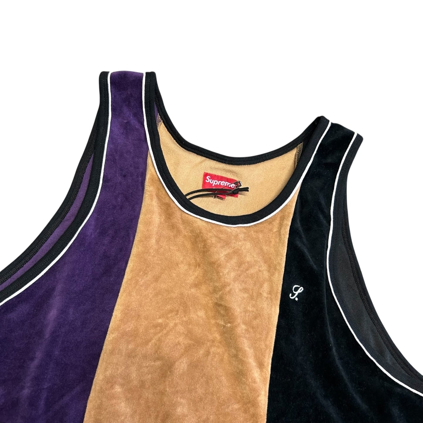 Supreme Velour Striped Tank Top