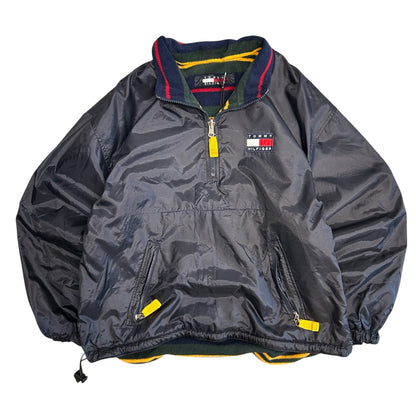 Vintage Tommy Hilfiger Navy Blanked Lined Windbreaker