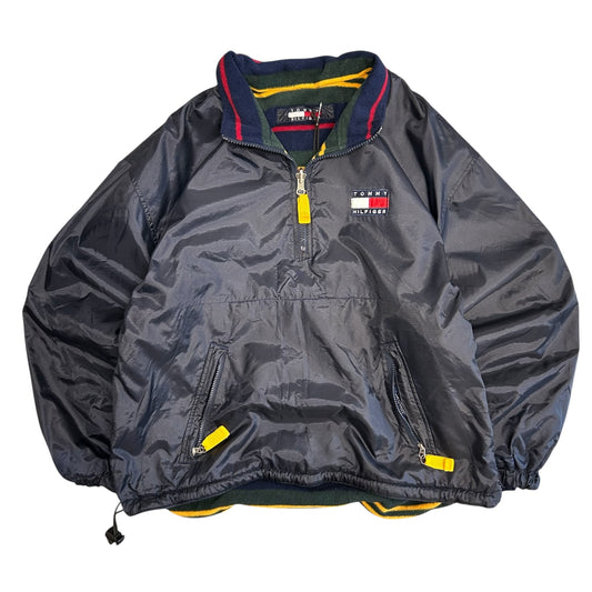 Vintage Tommy Hilfiger Navy Blanked Lined Windbreaker