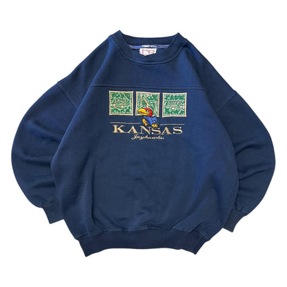 Y2K Kansas Jayhawks Embroidered Sweatshirt