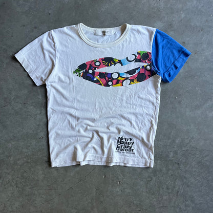 COMME des GARÇONS PLAY Merry Happy Crazy Colour Lips Tee