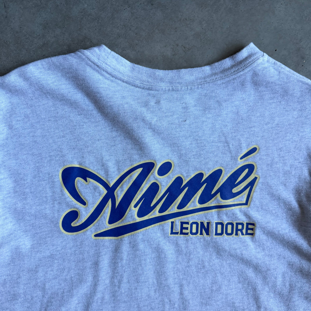 Aimé Leon Dore Script Logo Gray Tee