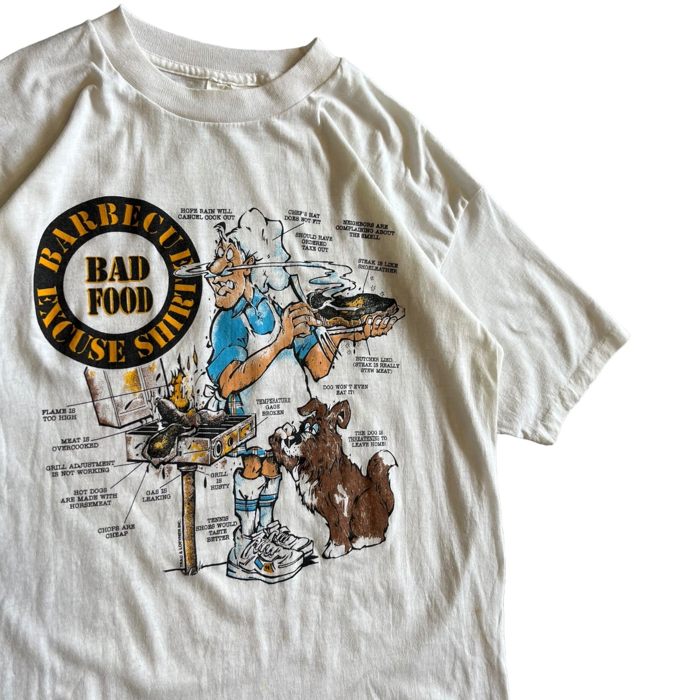 90s ‘Bad Food Excuse Shirt’ White Tee