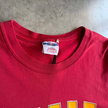 Vintage Iowa State Big Yellow Spell-Out Red Tee