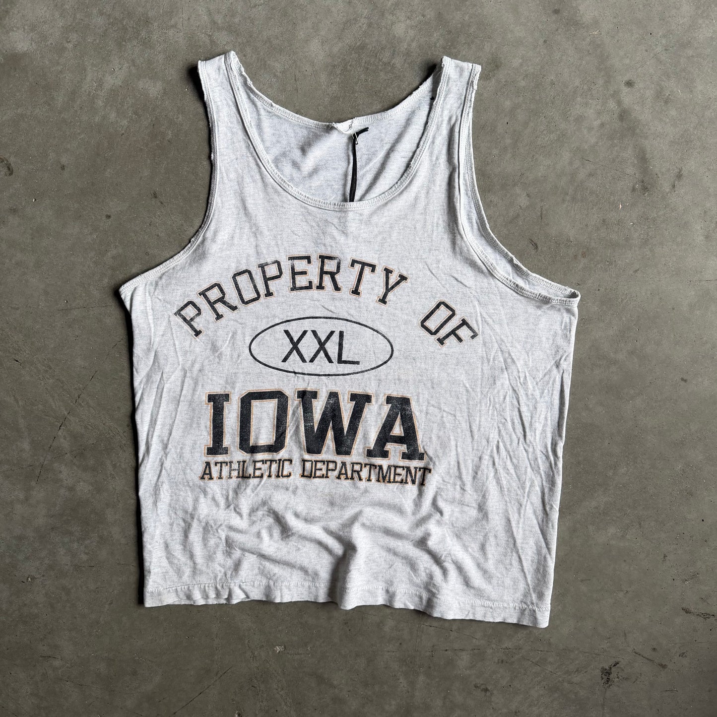 Vintage Iowa Hawkeyes “XXL” Athletic Department Tank Top